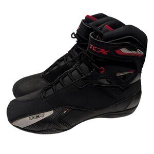 TCX 9505W Rush Black Boots Motorcycle Waterproof Womens Size 9 Mens Size 8